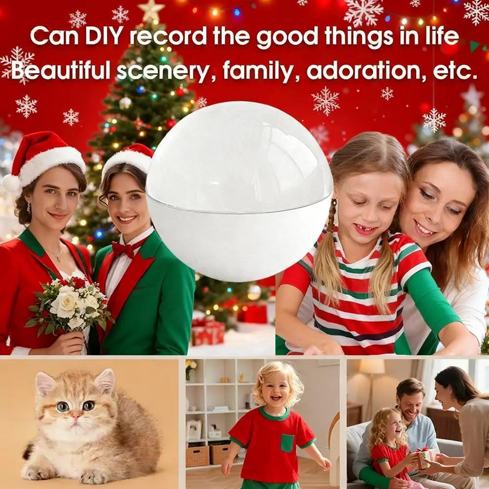 The Cherish Orb as a Christmas gift, playing a family video
